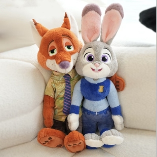 迪士尼正版 疯狂动物城尼克狐狸毛绒公仔毛绒玩偶儿童玩具生日礼物