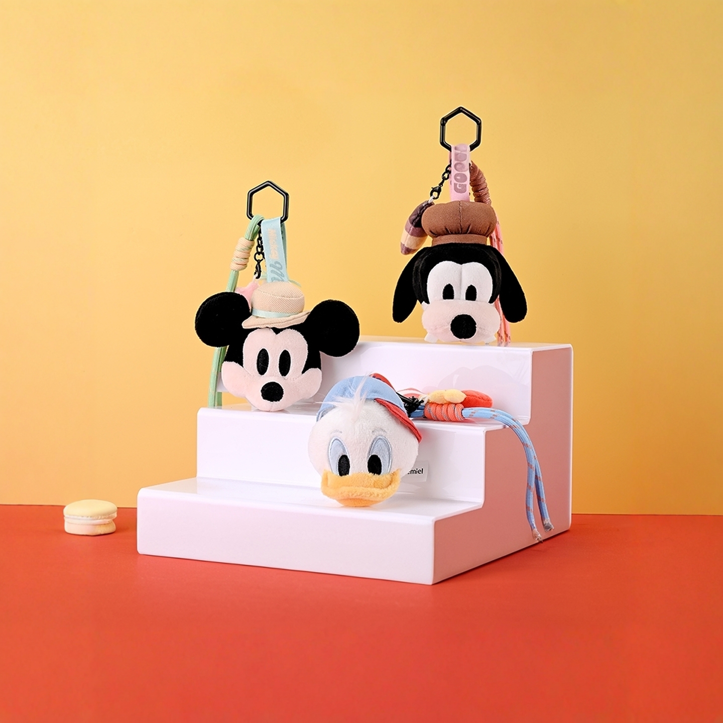 迪士尼正版米奇书包挂件高飞唐老鸭毛绒公仔玩偶钥匙扣包挂件颜值