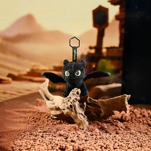 正版驯龙高手无牙仔毛绒公仔挂件玩偶周边钥匙扣环球影城夜煞玩具