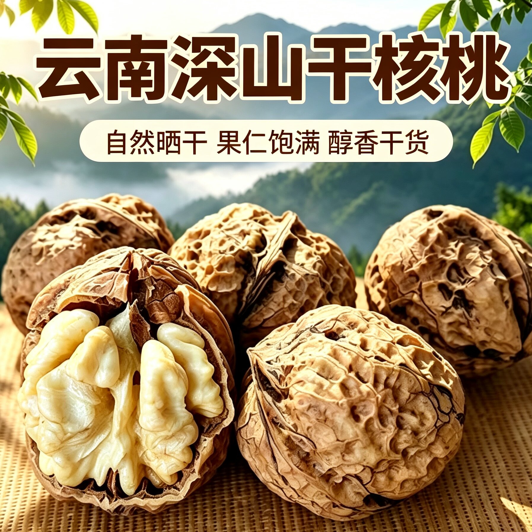 2026云南新货薄壳干核桃大果