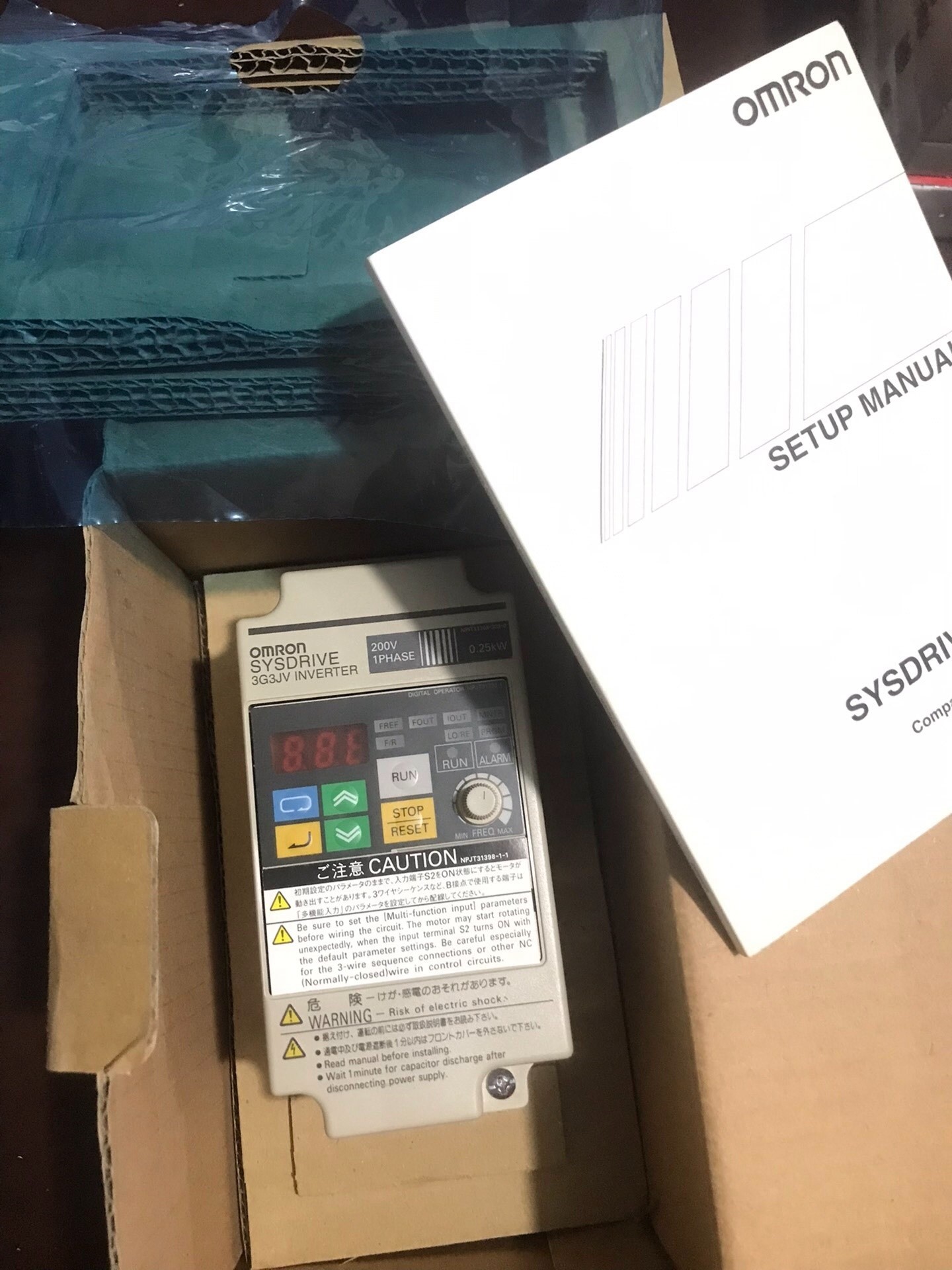 变频器 3G3JV－AB002 全新原装1台，实物