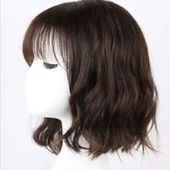 韩式 女士中长卷发真发假发全头套女发 假发女中长发蓬松蛋卷发时尚