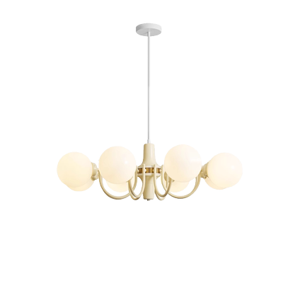 卜同凡物 魔豆ins奶油风中古法式餐厅客厅卧室书房餐厅玻璃吊灯