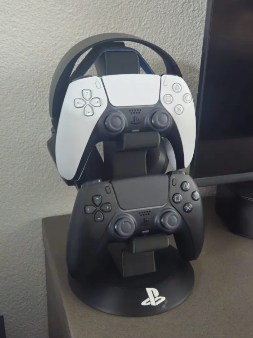 PS5手柄支架底座无线游戏手柄双手柄充电底座收纳礼物摆件