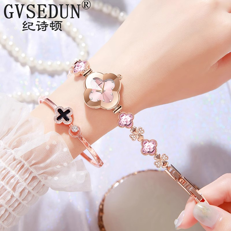 【官方正品】四叶草手链腕表女款