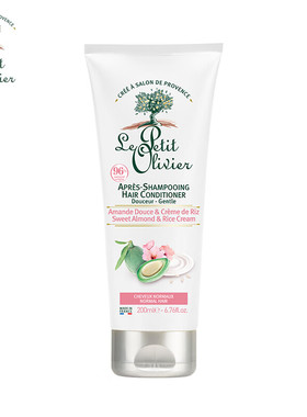 法国Le Petit Olivier牛奶洗发乳护发素纯素洗发水温和甜杏仁大米