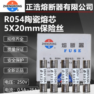 0.5A 16A 25A保险 熔芯R054 10A 20A
