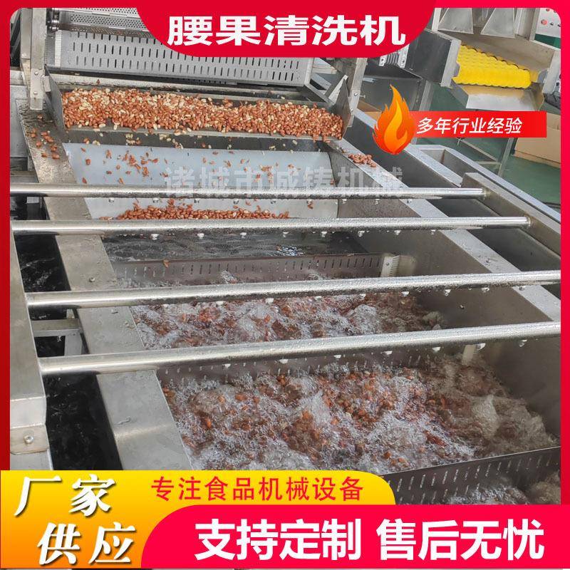 工厂用果蔬食品清洗风干线杏仁清洗设备花生米清洗加工生产风干线