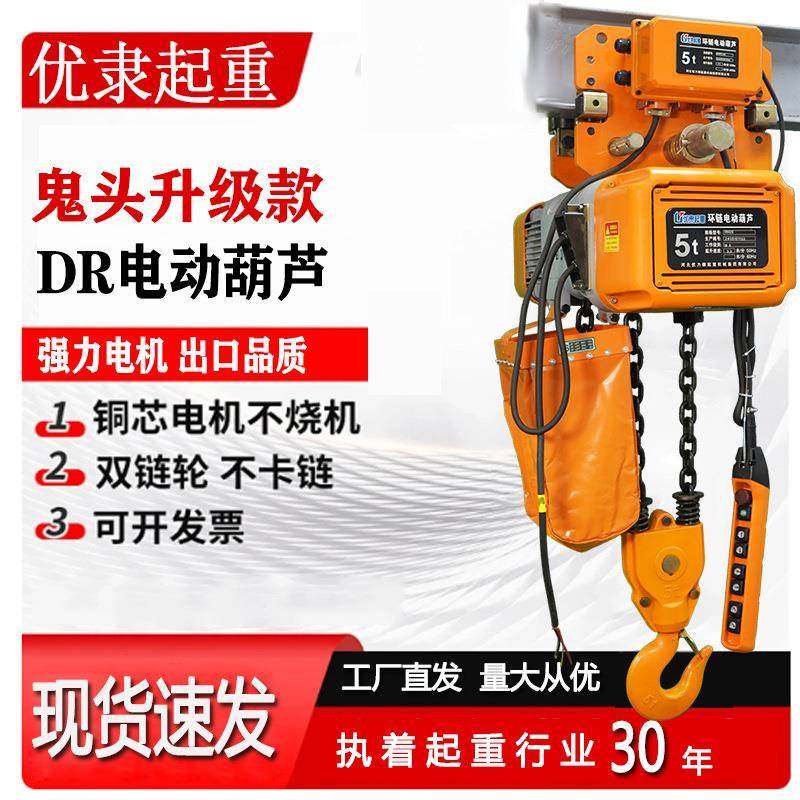 环链电动葫芦80V220V起重机运行式龙门吊行车电葫芦小吊机提升机