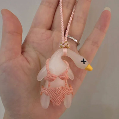 紫外线遇光变色烤鸭挂件小玩具解压黑科技减压神器创意搞怪小玩意