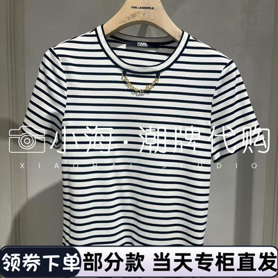 可议价KARL LAGERFELD卡尔拉格斐2025年春T恤衫M21L1724998 1590