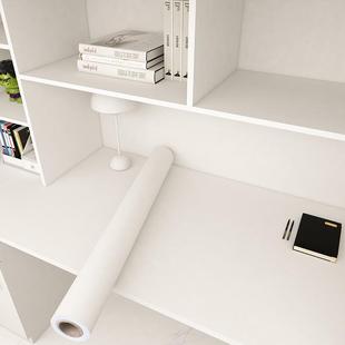宿舍桌面贴纸白色桌贴桌纸墙纸自粘防水桌布书桌子衣柜子家具翻新