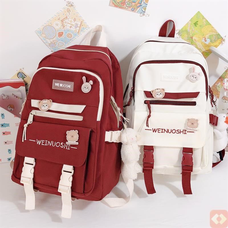 极速初一书包女孩韩系高中女深色初中生耐脏超O大容量包初中女生