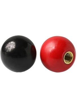 极速M4M8-M16胶木手柄球塑料圆球操作杆球N头把手红色铜芯黑铁心