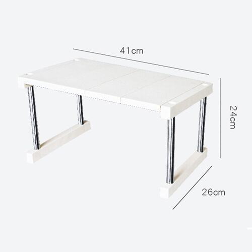新品Kitcchen Cabinet Counter Shelf Organizer Expandable Stac