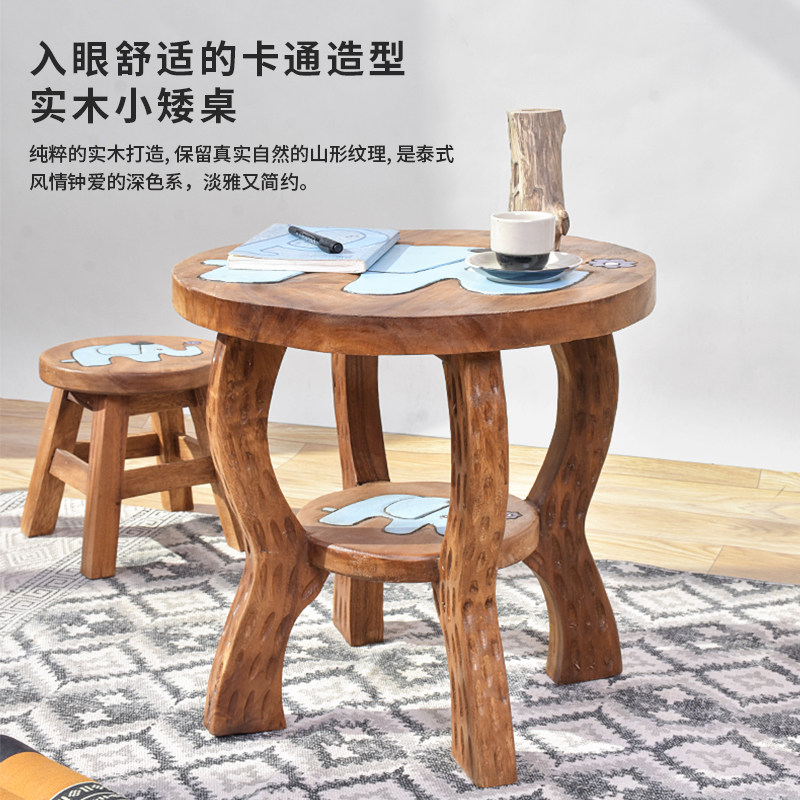 极速圆方形咖啡奶茶餐桌休闲w阳台小桌子家用实木小圆桌宝宝学习,住宅家具,阳台桌,淘宝优惠券,粉丝福利购,淘宝优惠卷