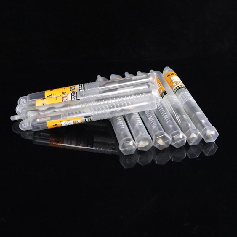 极速电锤钻钻头打孔6mm方柄四坑C圆头十件套钻头混泥土穿墙冲击钻