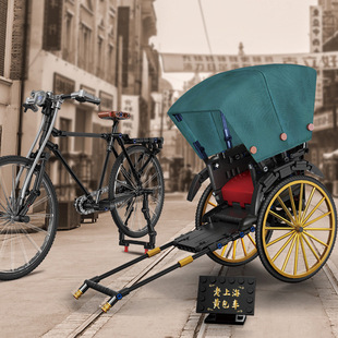 极速50014老上海黄包车v复古怀旧拼装模型客厅拼插积木摆件礼品