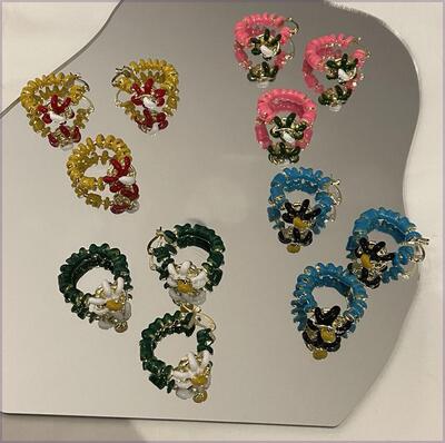 极速flowers fashionable court style Gindex finger ring earri