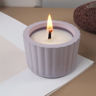 极速DIY Cement Candle Jar SiliconeE Mold Gypsum Candle Cup R