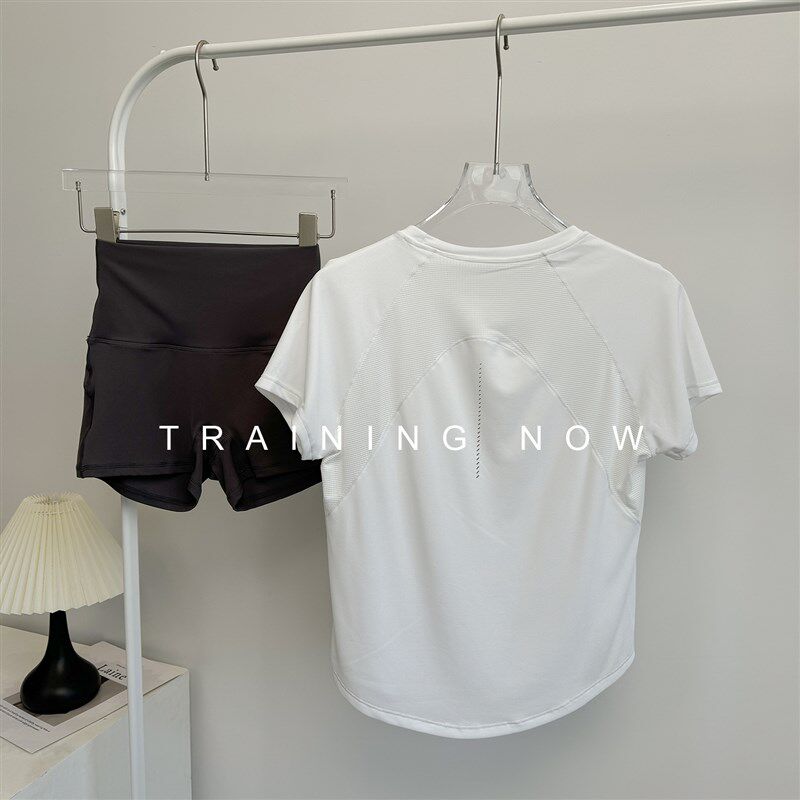 新品运动套装女夏季o健身房训练速干衣高颜值新款提臀瑜伽跑步三