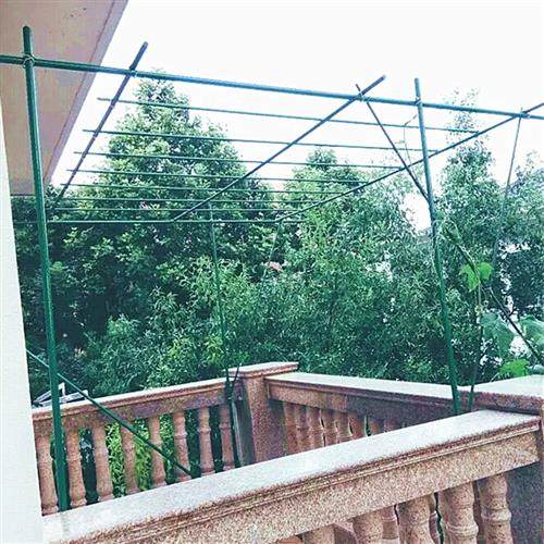 极速爬藤架花园艺支架爬藤包塑钢管支花架大棚P架子种菜植物蔬菜