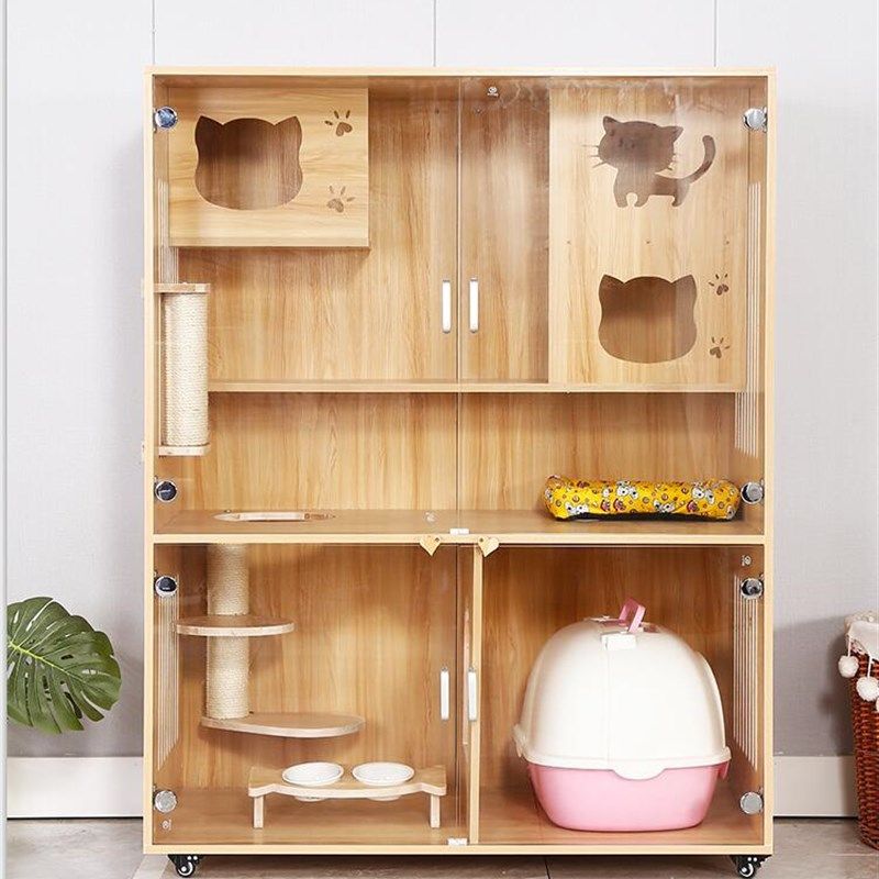 极速新款实木猫别墅实木猫笼猫窝猫房F子猫柜笼家用钢化玻璃猫屋,宠物/宠物食品及用品,猫笼子/猫别墅,淘宝优惠券,粉丝福利购,淘宝优惠卷