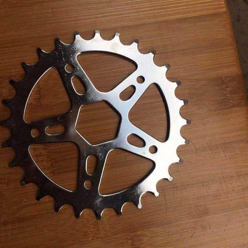 极速自行车圆孔h36齿/48齿牙盘片24链条盘44单片 32无曲柄 28车大
