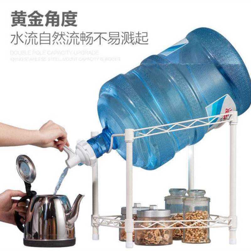 新品桶装水支架倒置水嘴出水器纯净水桶J架落地饮水机倒立置物架
