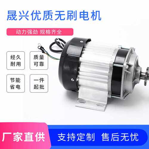 直购48V 500W直流无刷电机 永磁载货电动机三轮车电机