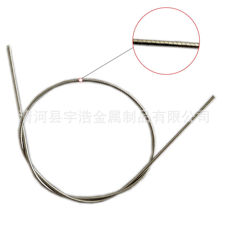 不锈钢推拉索 换挡线推拉索  钢丝绳外缠绕不锈钢带的推拉索芯线