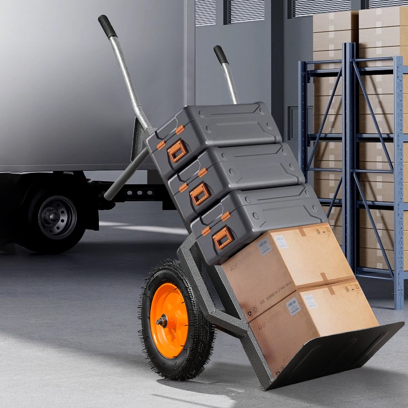 老虎车两轮手拉车手推车小推车拉货拖搬运车折叠载重重型搬运