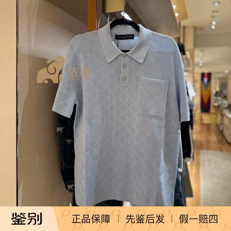 路易威登2026新款镂空短袖POLO