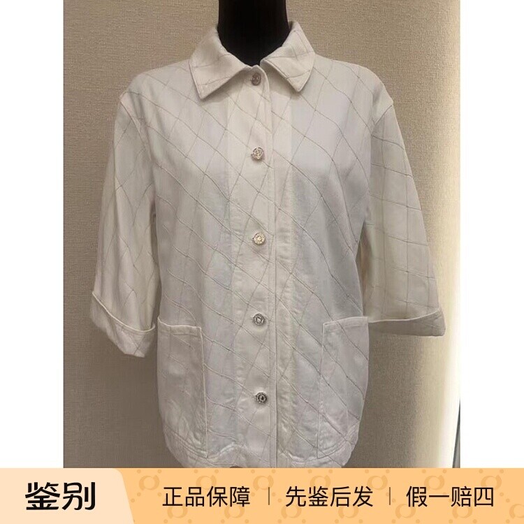 香奈儿女装牛仔短袖衬衫外套