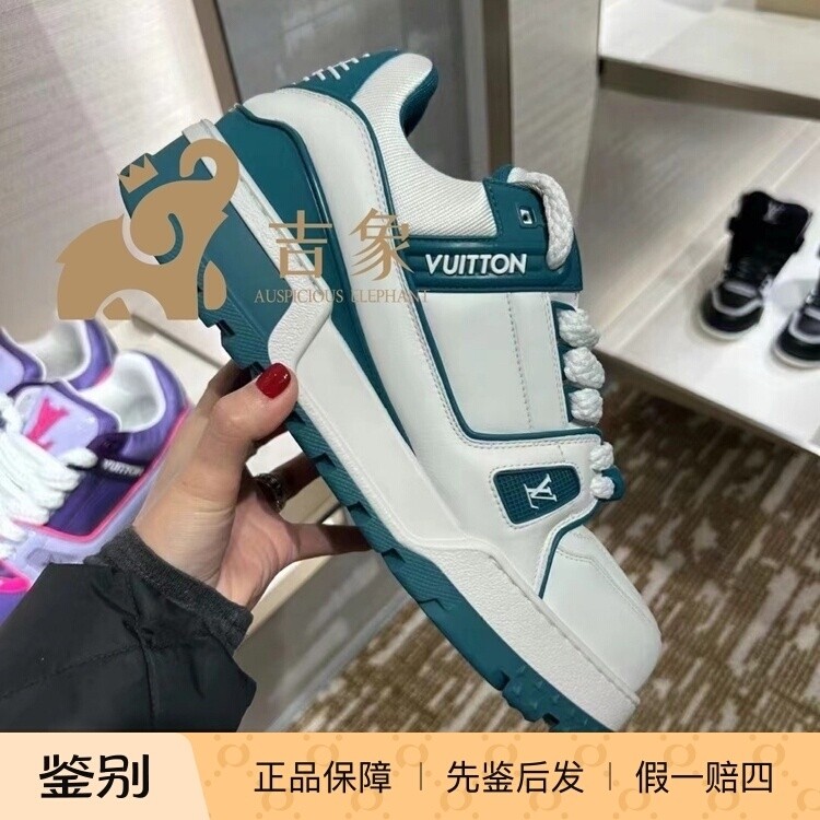 Lv路易威登2023新款男女同款TRAINER MAXI小胖丁厚底运动鞋1ACI0