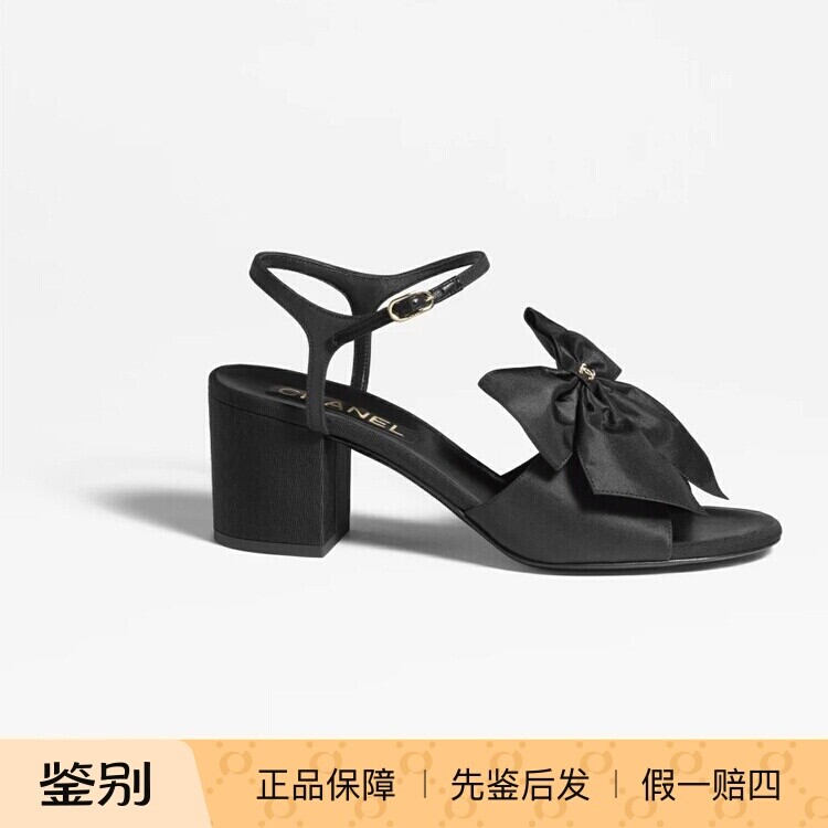 Chanel香奈儿24A新款黑色凉鞋
