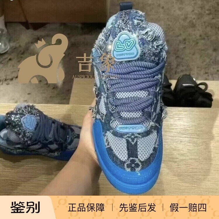 LV路易威登复古牛仔布运动鞋