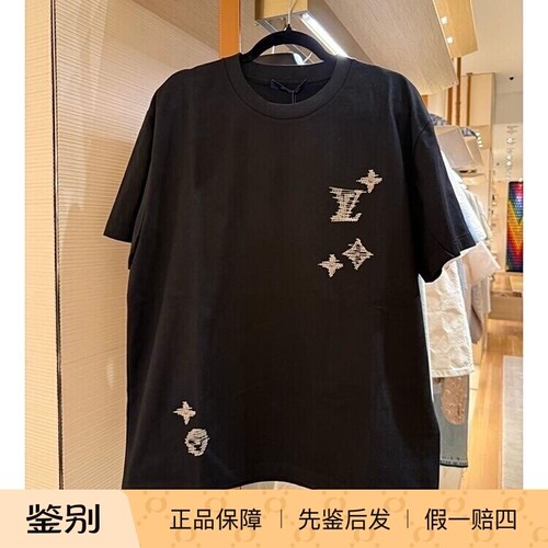 LV路易威登男士刺绣短袖T恤