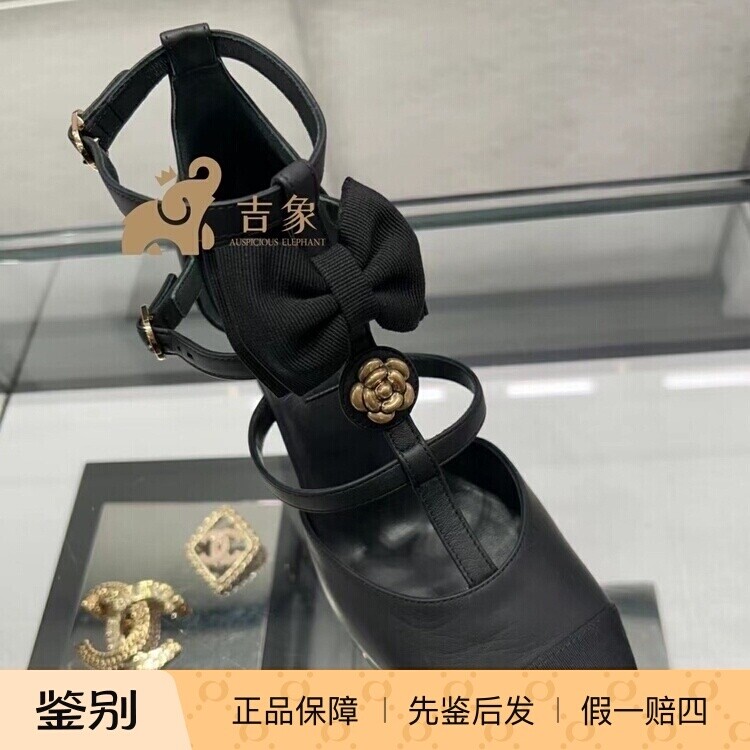 Chanel香奈儿24S新款黑色凉鞋