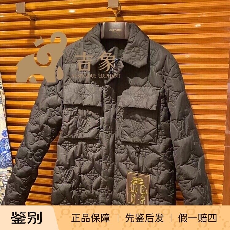 3D立体绗缝棉服LV爆款翻领宽松