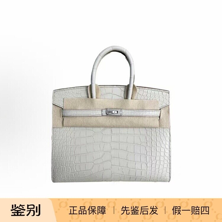 爱马仕birkin25银扣雾面包