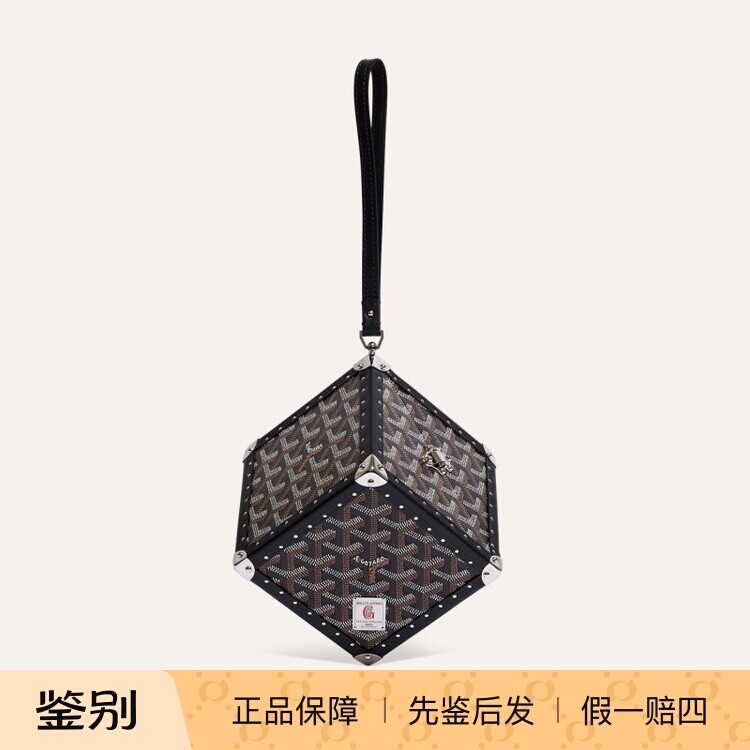 戈雅2026新款Y字印花帆布手拿包