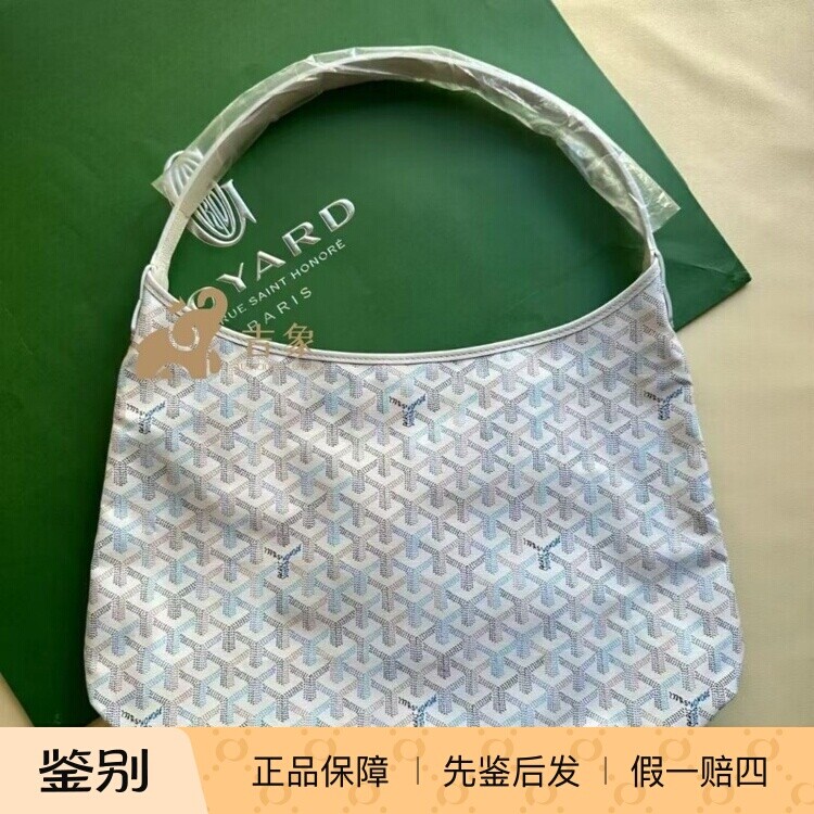 戈雅2026限定冰蓝印花hobo腋下