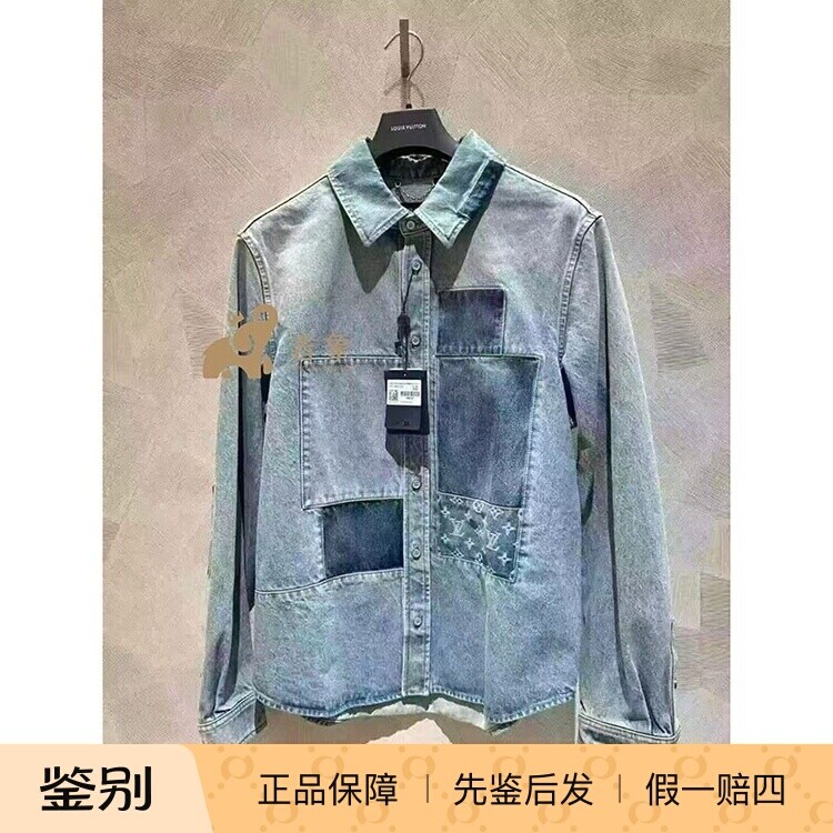 路易威登2026男装标识牛仔衬衫