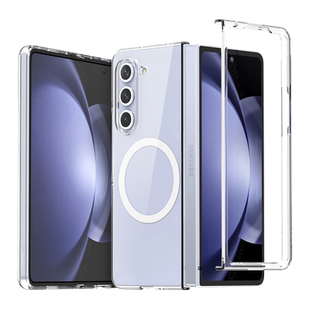 韩国araree透明磁吸手机壳适用于三星Galaxy Z Fold5/W24折叠屏手机保护壳带磁环Magsafe轻薄保护套ZFold5