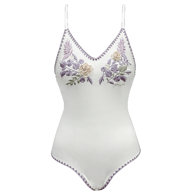 visualmood复古法式连体泳衣女