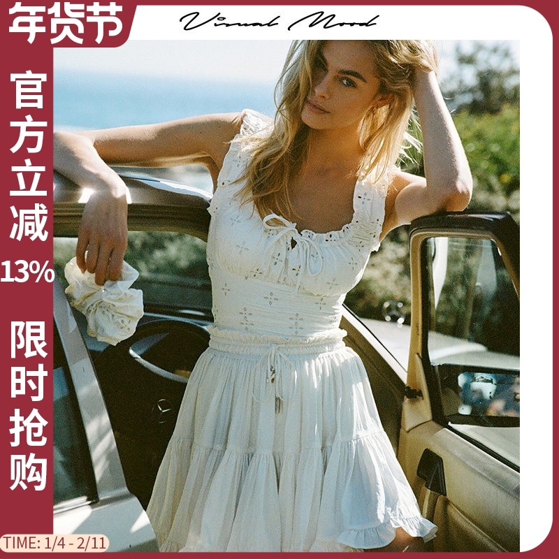 VISUAL MOOD复古蛋糕裙女高腰系带遮肚显瘦修身时尚度假半身裙女,运动/瑜伽/健身/球迷用品,分体泳衣,淘宝优惠券,粉丝福利购,淘宝优惠卷