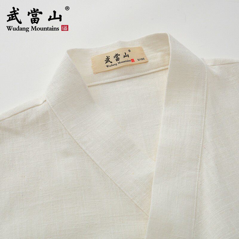 速发汉衣复古中国风休闲太麻布服棉极服道袍式长袍上衣