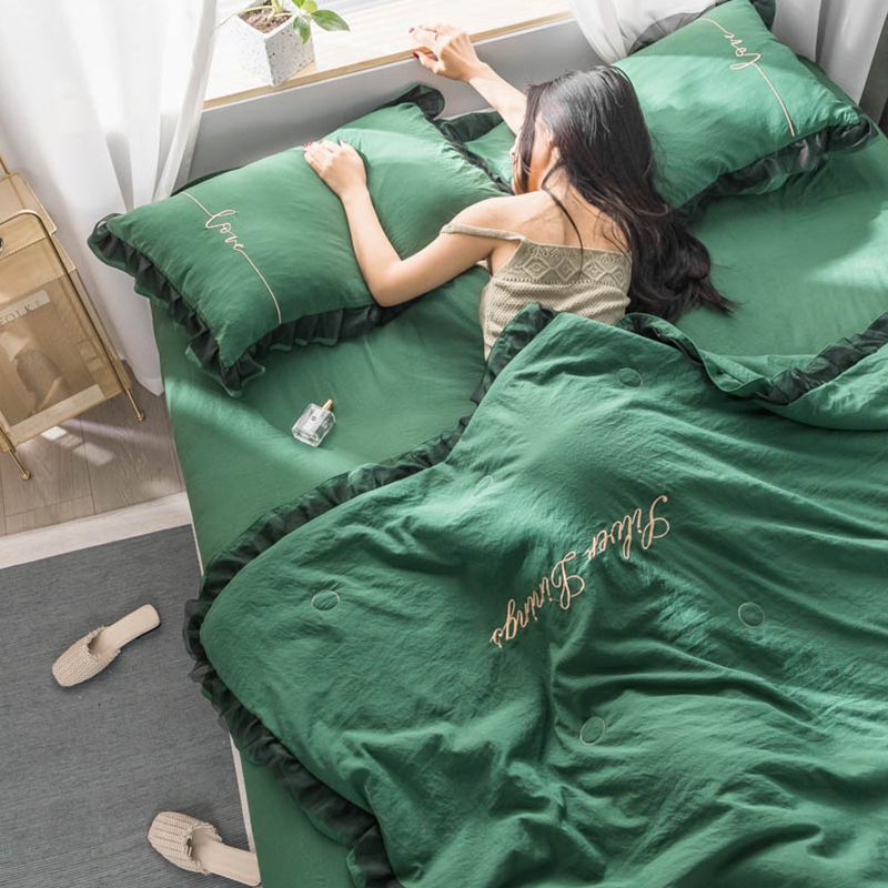 速发水洗棉夏被空双被四件套夏凉被被秋薄被单人春芯调人被子薄款