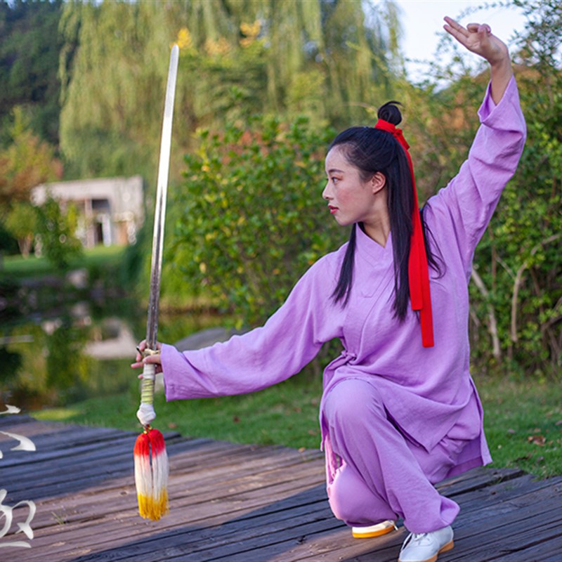 速发武当山太极服头巾一字巾太极巾太极练功发带汉服太极服配饰逍